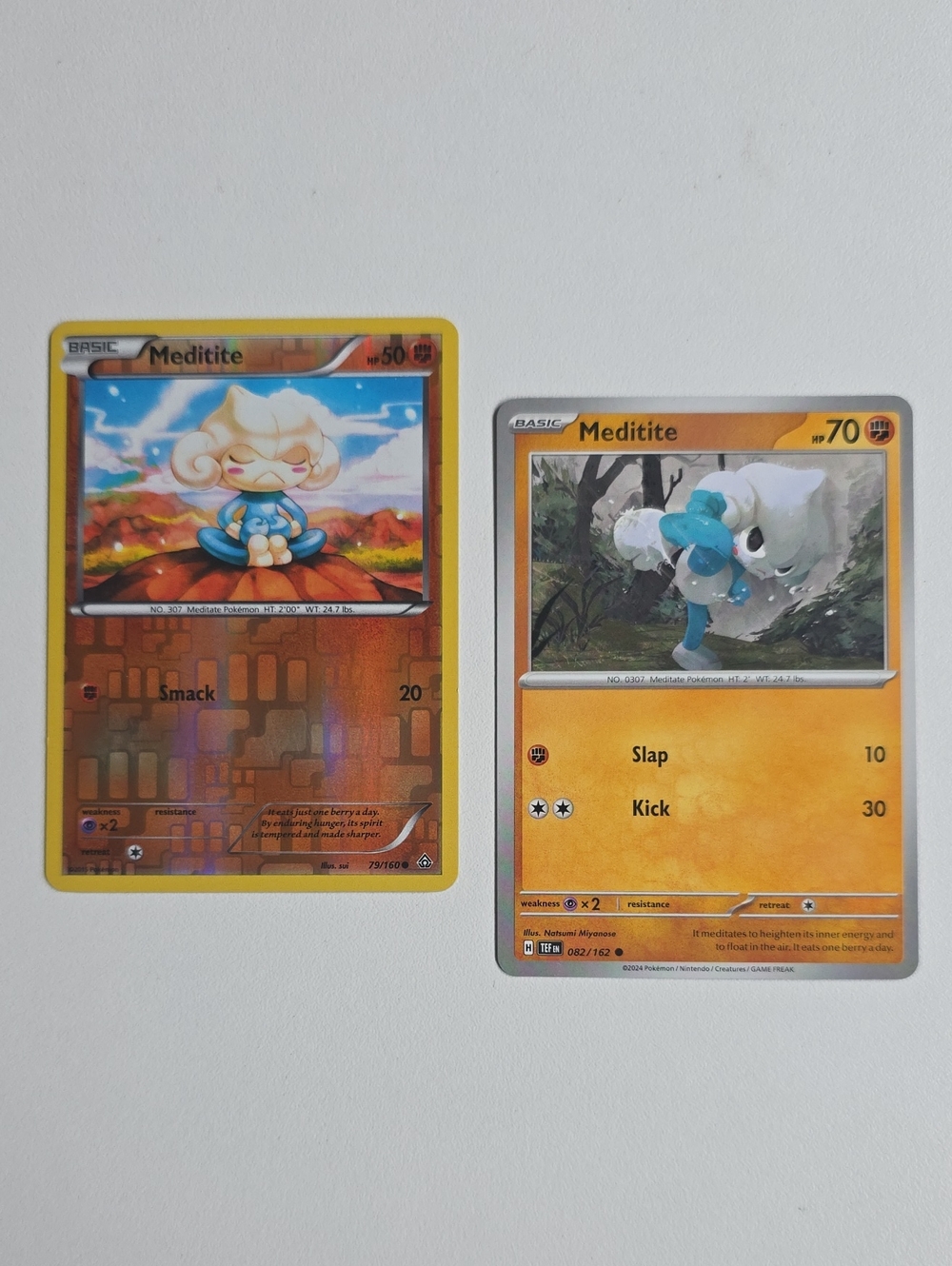 Pokemon Meditite Card